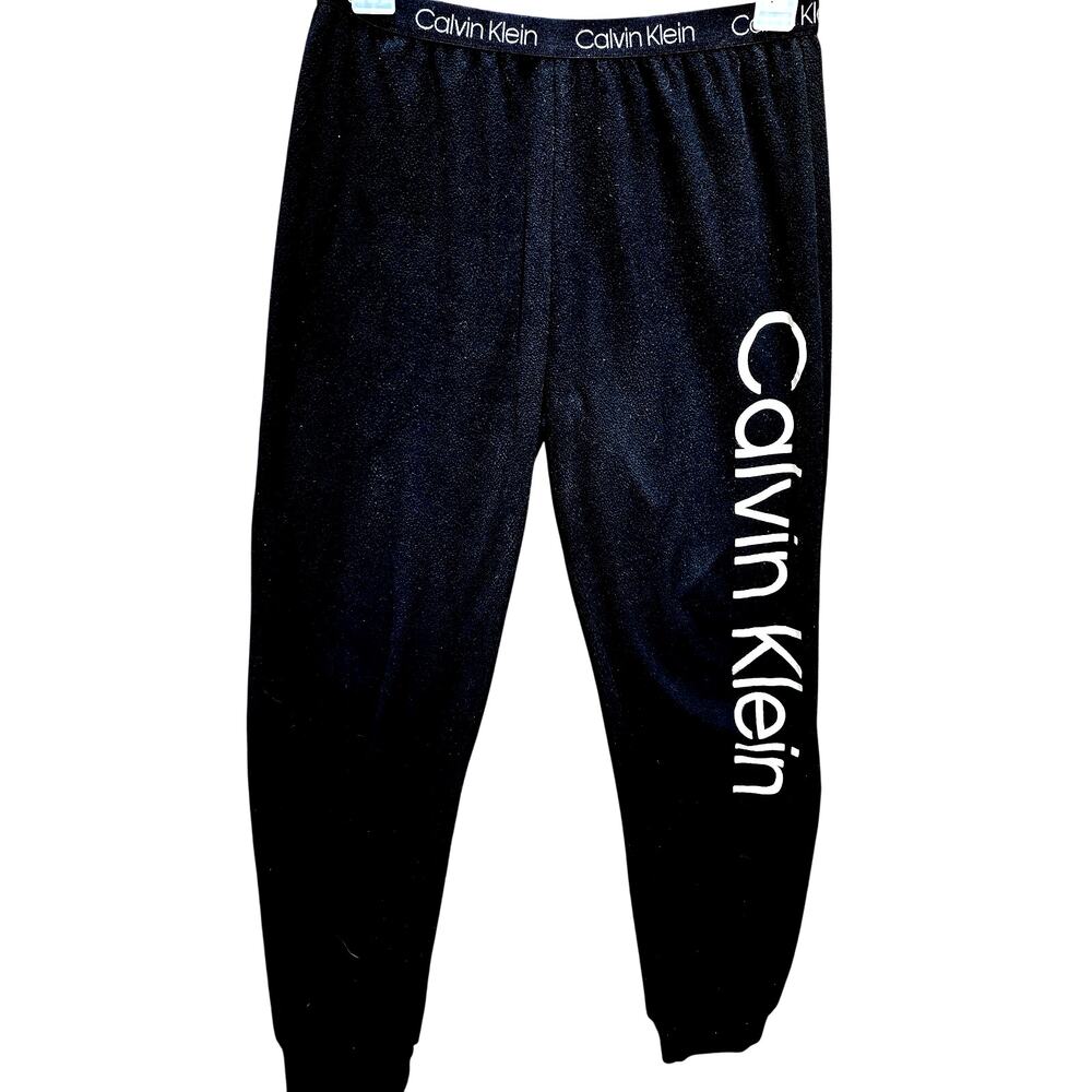 Calvin Klien Unisex Youth Size L (14-16) Black Thermal Pants/Sweats